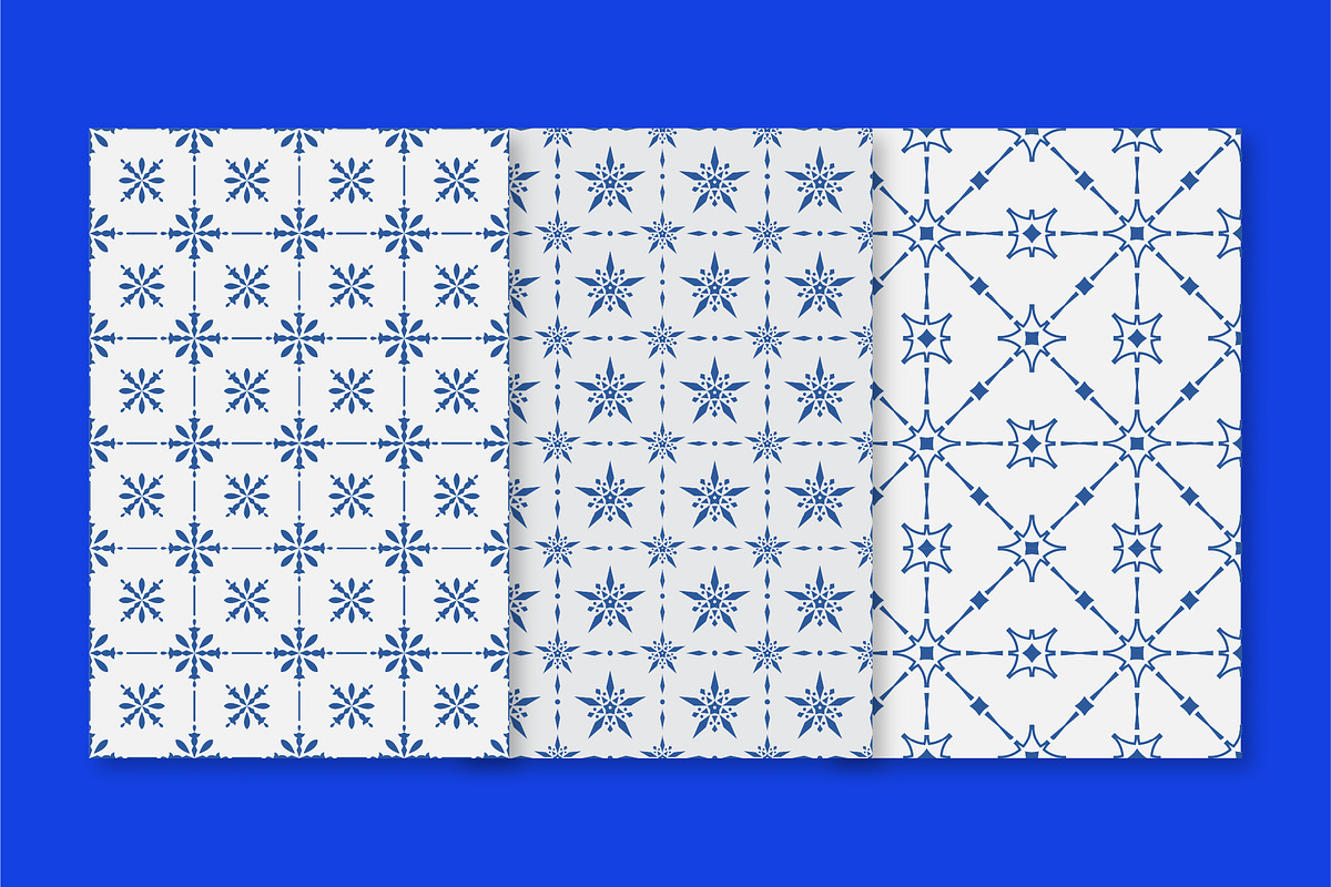 3 Geometric Tile Seamless Patterns, a Pattern Graphic by Sundaylab (Photo 2 of 2)