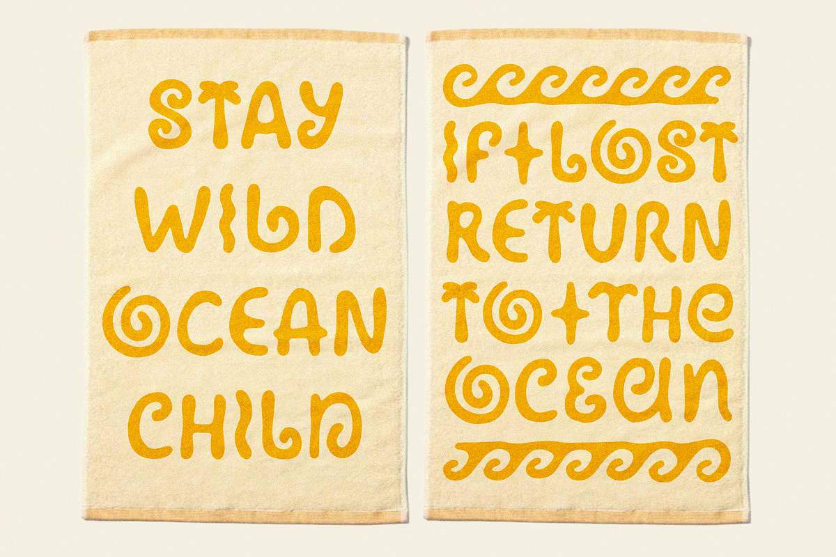 Retro Coastal Symbol Hand-drawn Font, a Handwritten Font by Ayya Studio (Photo 15 of 18)