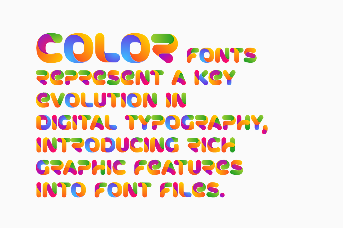 One Line Bold Colored font preview 7