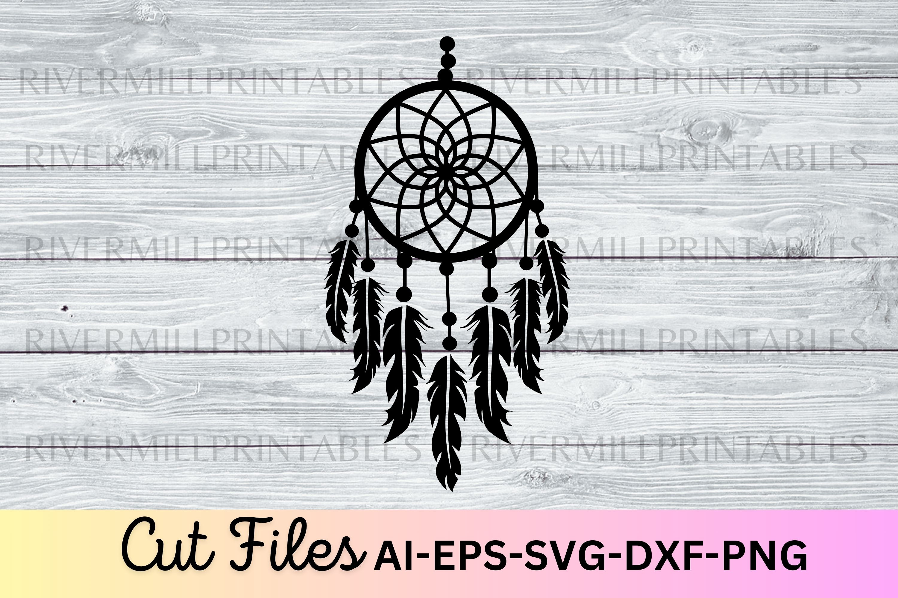 Dreamcatcher SVG EPS Cut File, a Decorative Illustration by Rivermill ...