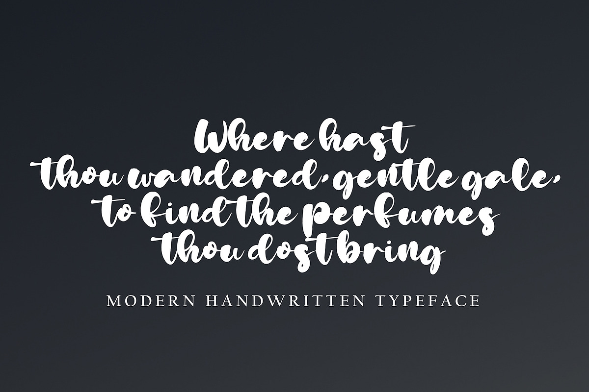 Maulana, a Handwritten Font by pineungtype (Photo 3 of 5)