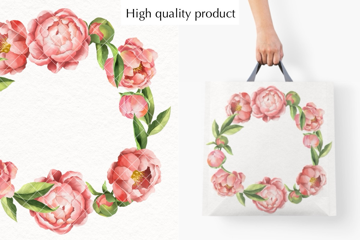 Peonies. Beautiful flowers, a Decorative Illustration by NastyaKim (Photo 2 of 6)