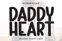 Daddy Heart | Script Font
