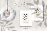 Sweet watercolor christmas., a Decorative Illustration by BrushArtDesigns (Thumbnail 2 of 5)