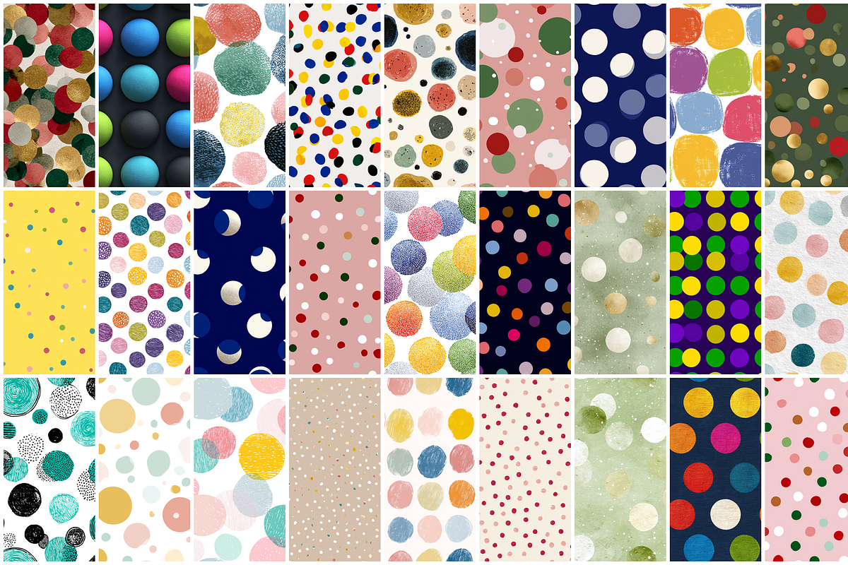 160 Polka Dots Seamless Patterns, a Pattern Graphic by mkStudioLab (Photo 5 of 7)