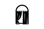 Window Curtain Silhouette Bundle, an Illustration by Creativeshirt (Thumbnail 27 of 51)
