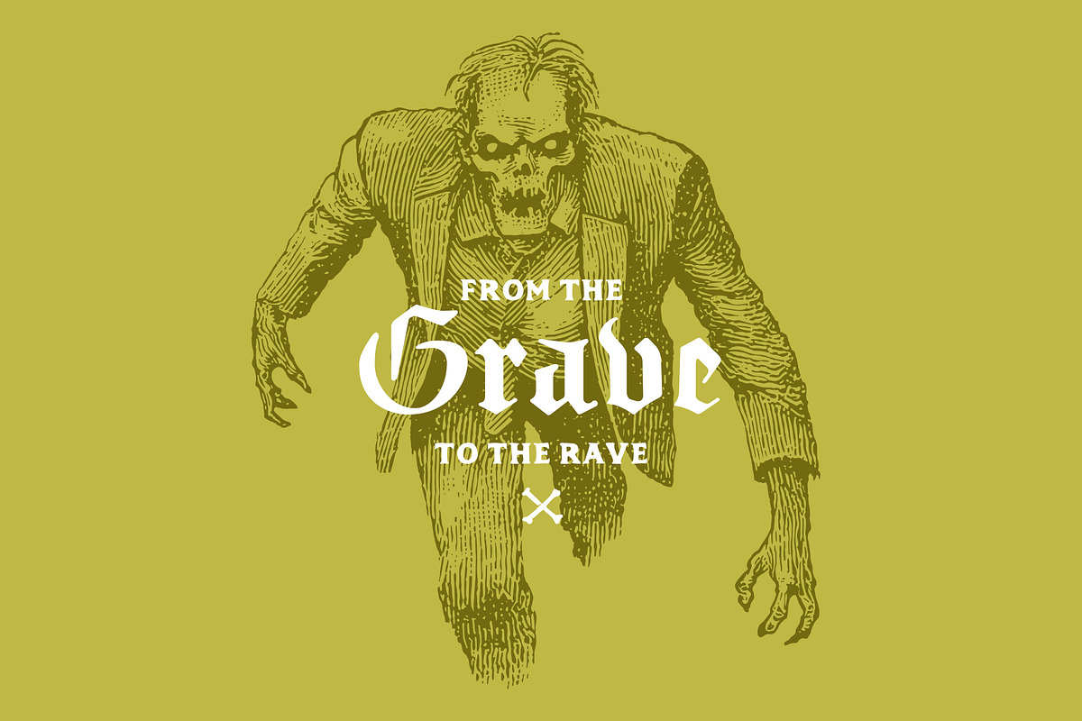 Vintage Halloween Illustrations, a Seasonal Illustration by Graphic Goods (Photo 7 of 12)