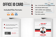 Office ID Card, a Card Template by NasirGrfx (Thumbnail 1 of 6)