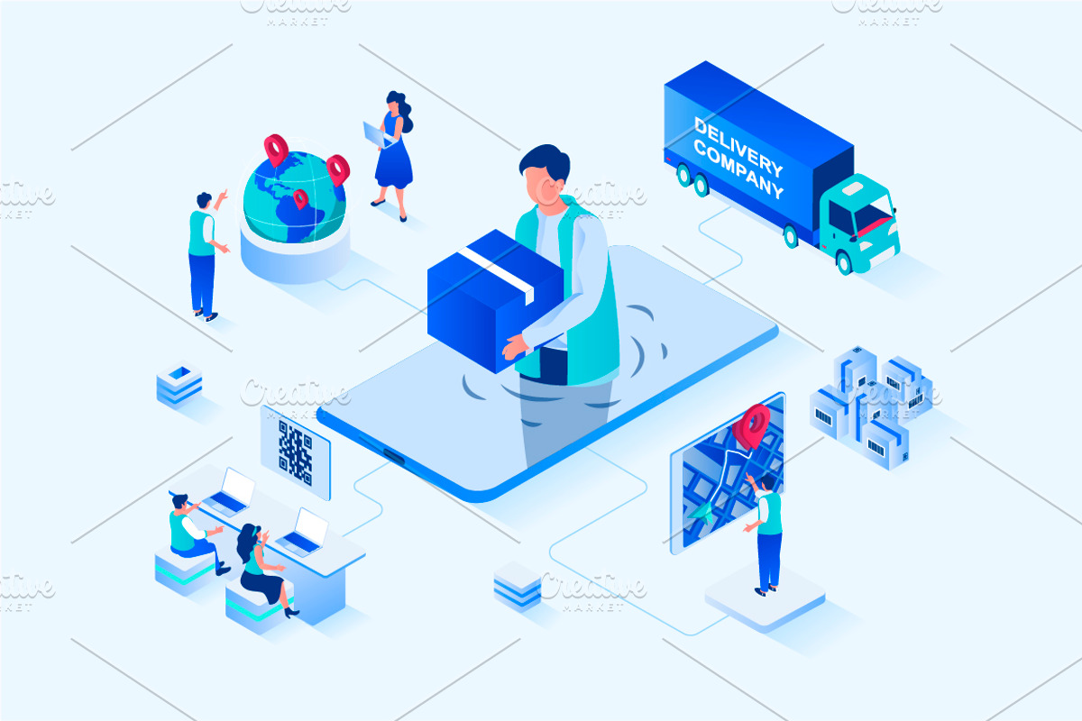 Isometric Web Illustrations, a Templates & Theme by alexdndz (Photo 21 of 31)