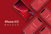 iPhone XS, XR Mockups PSD & Sketch, an iPhone Mockup by Ui Markets (Thumbnail 13 of 27)