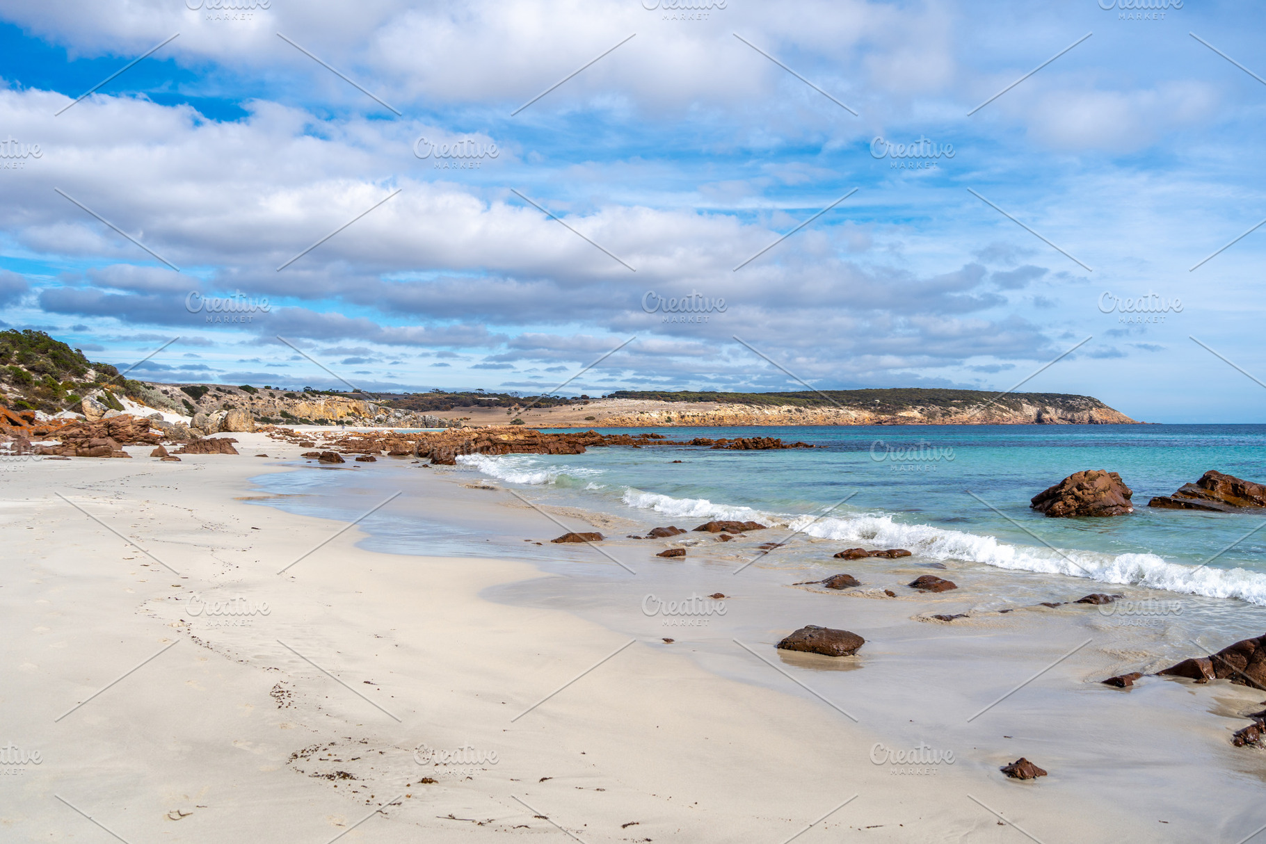 Stokes Bay Beach with white sand and turquoise water, Australia, a Nature Photo by GoodGoods
