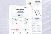 SolveHR - HR SaaS Landing Page, a Landing Page Template by Eureka Supply (Thumbnail 2 of 5)