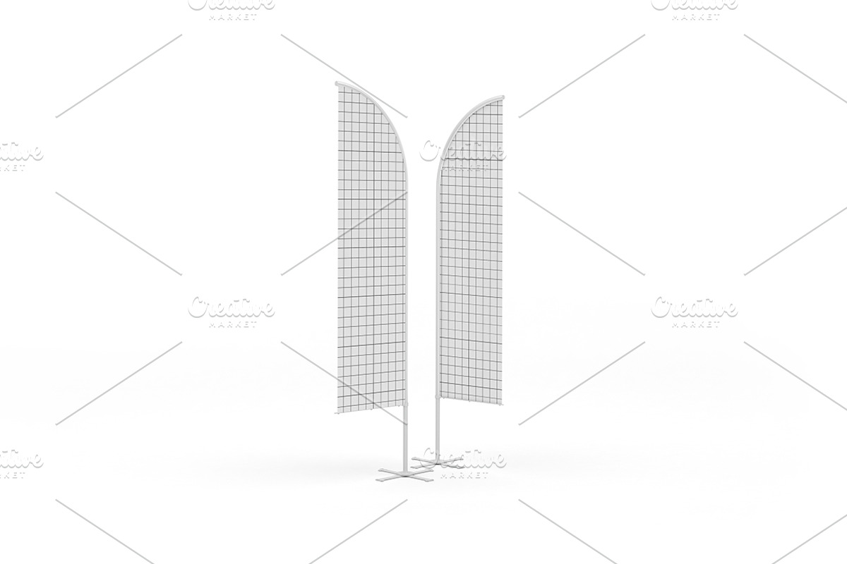Promotional Flag Mockup, an Advertising Mockup by Qaleb Studio