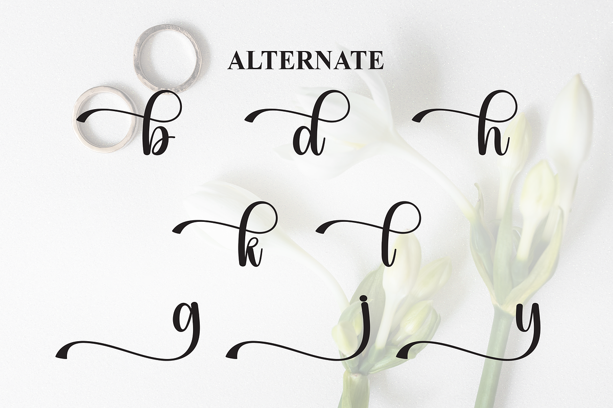 Wedding | Script Font, a Handwritten Font by Scratchones (Photo 8 of 9)