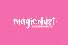 Magicdust | Fun Handwritten Font