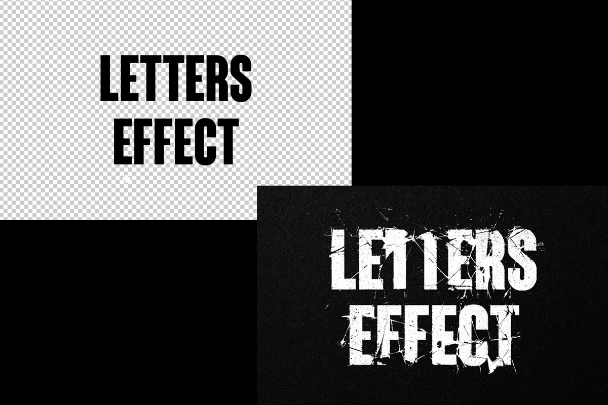 Broken Text Effect, a Layer Style Add-On by dokudokunomi (Photo 3 of 3)