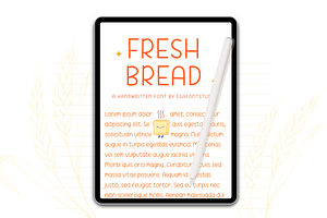 Fresh Bread Cute Handwriting Font