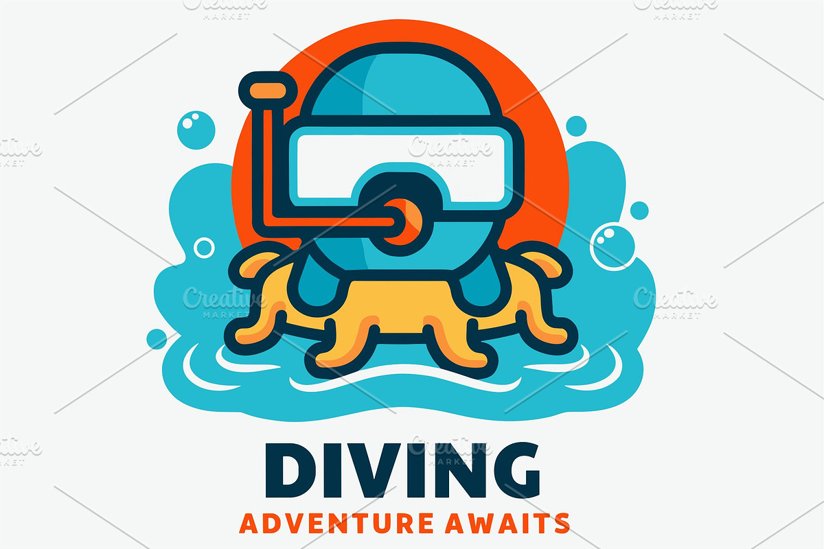 Deep Sea Diving Adventure, an Animal Illustration by Izdihaar_Studio (Photo 1 of 3)
