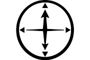Compass & Navigation Vector Icons, a Technology Illustration by abu67222 (Thumbnail 8 of 13)