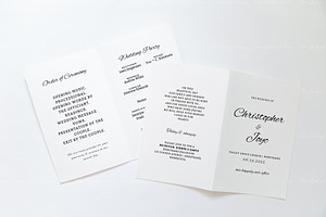 11x8.5 Booklet Mockup,Program Mockup