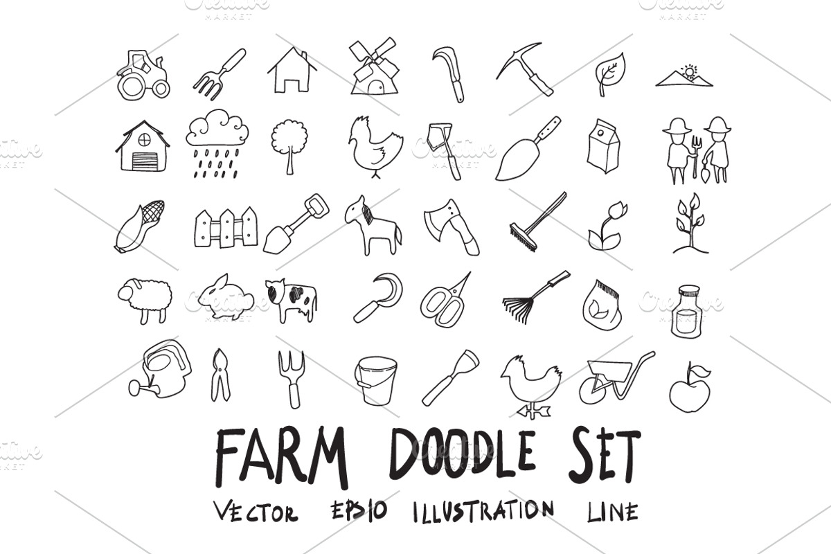 871 Hand Draw doodle icons set, an Outline Icon by TKDoodle (Photo 15 of 19)