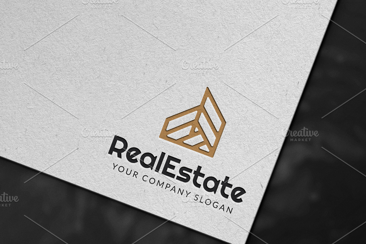 Real Estate Home Logo Template, a Branding & Logo Template by Pentaclay (Photo 3 of 4)