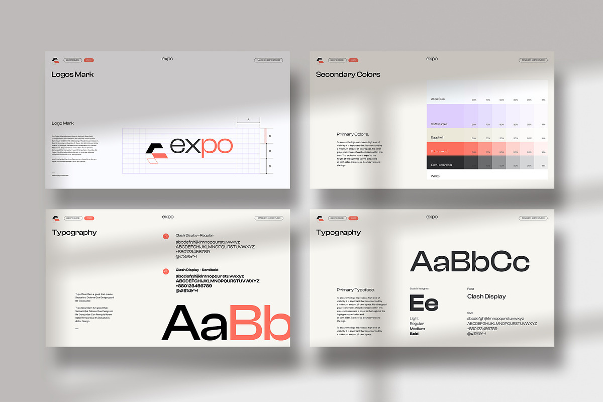 Expo | Brand Guidelines, a Presentation Template by creathrivestudio (Photo 7 of 13)