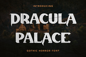 Dracula Palace - Gothic Horror Font