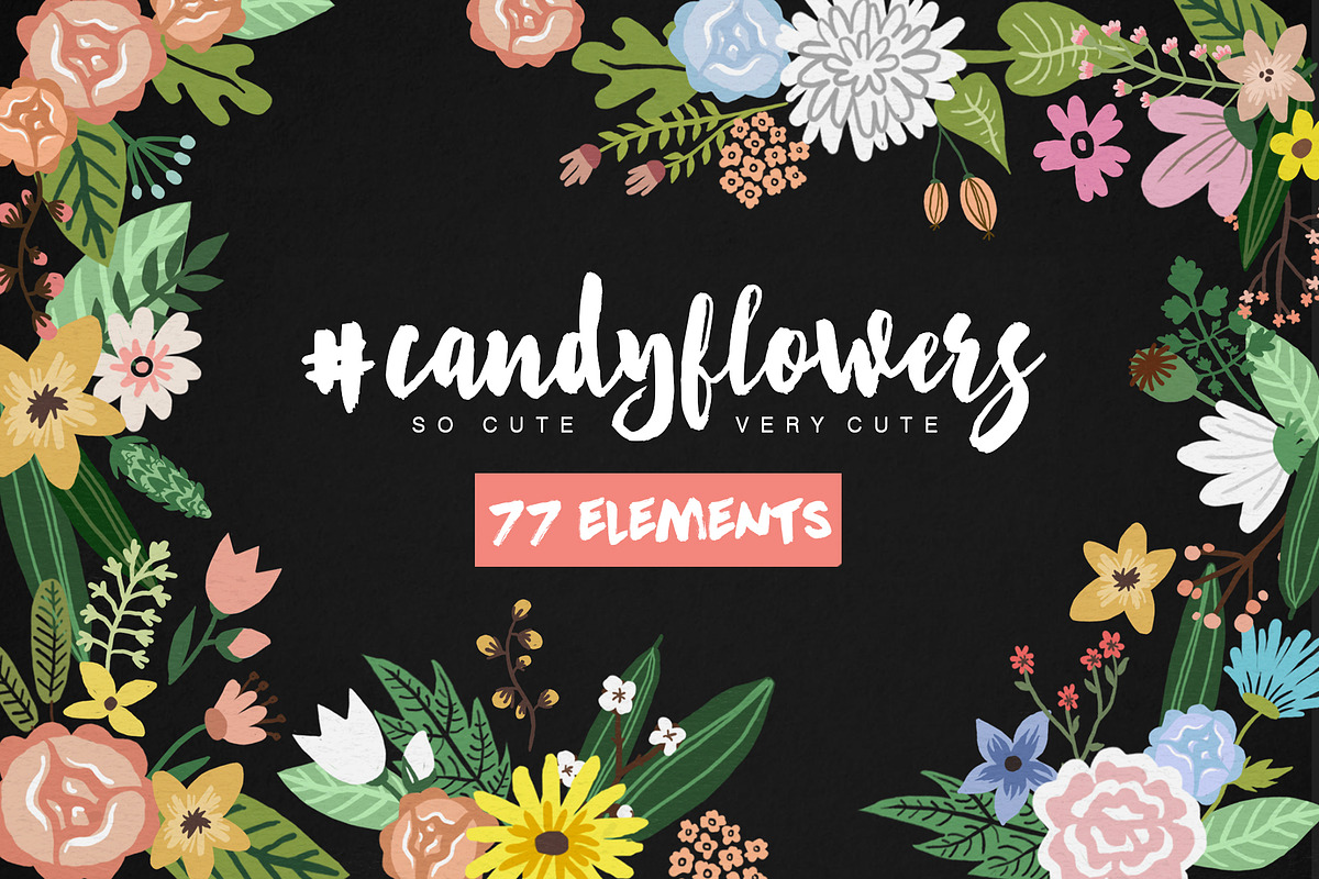 #Candyflowers, a Graphic by | OZ SHOP | (Photo 1 of 6)