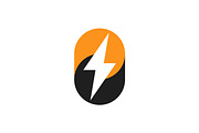 Abstract Electrical Thunderbolt Logo, a Branding & Logo Template by Signatoro (Thumbnail 1 of 3)