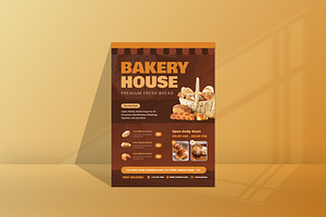 Bakery House Flyer, a Flyer Template by SquidPixey