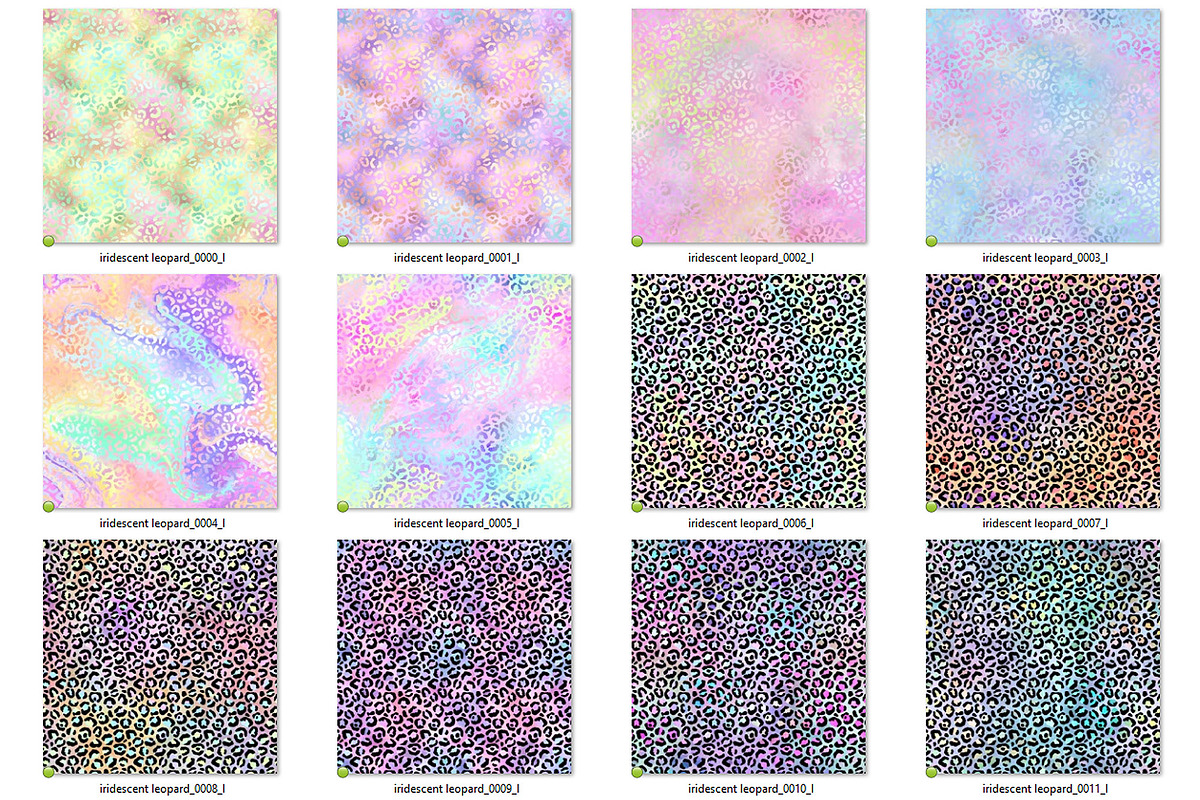 Iridescent Leopard Digital Paper, a Pattern Graphic by Digital Curio