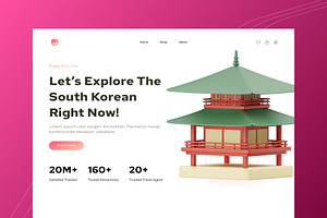 Korean Culture 3D Icon