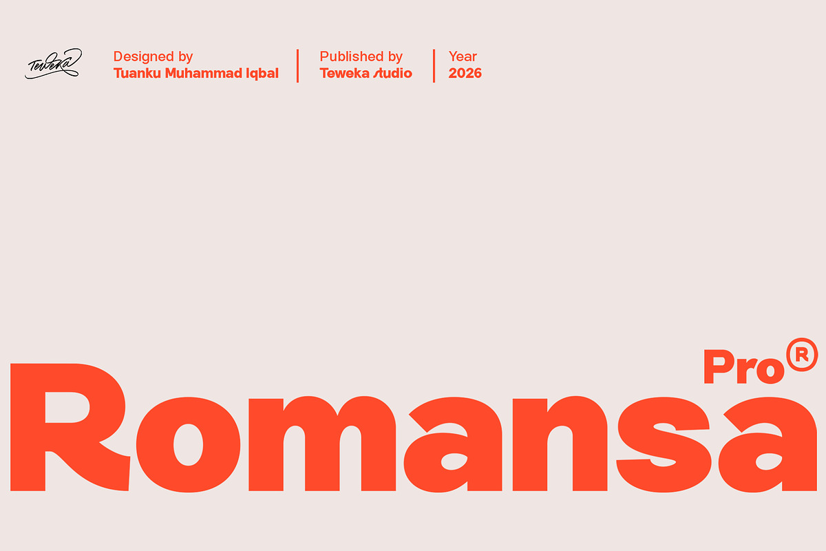 Romansa Pro, a Sans Serif Font by Teweka (Photo 1 of 9)