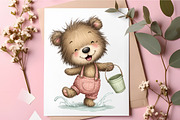 Funny Summer Teddy Bear Clipart, an Illustration by RobertsArt (Thumbnail 4 of 5)