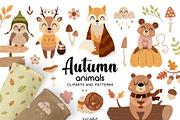 Autumn animals collection, a Seasonal Illustration by JulzaArt (Thumbnail 1 of 11)