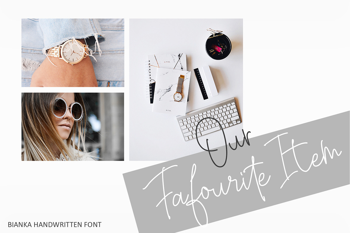 Bianka - Handwritten Font, a Script Font by Azcreative Studio (Photo 8 of 8)