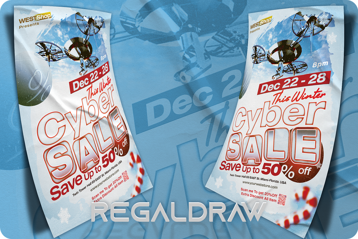 Cyber Sale Flyer, a Flyer Template by regalDRAW (Photo 2 of 3)