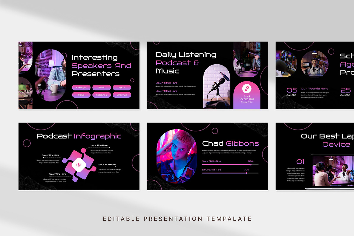 Podcast and Radio Station PowerPoint, a Presentation Template by Digitcase x Wealthwells (Photo 2 of 3)