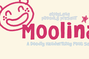 Moolina, a Font by ethylene.creative
