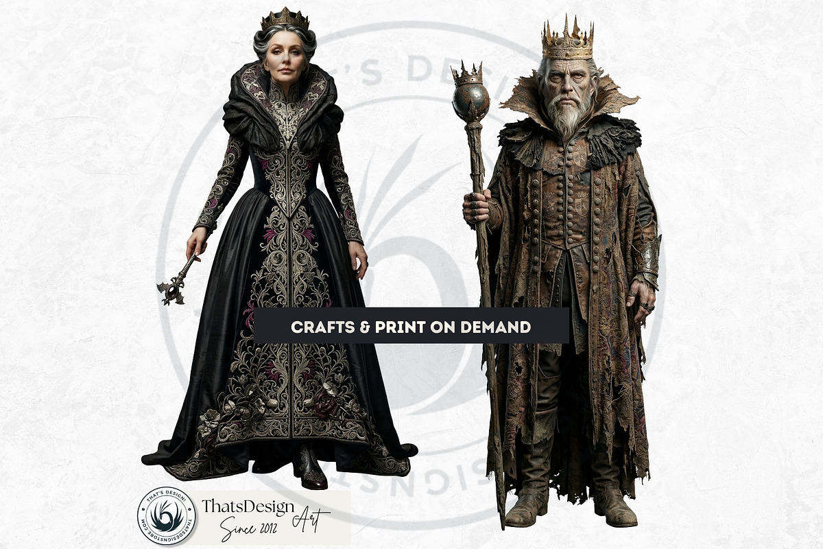 Dark Fantasy Rulers Gothic Clipart 1, a Person Illustration by ThatsDesignArt (Photo 11 of 11)