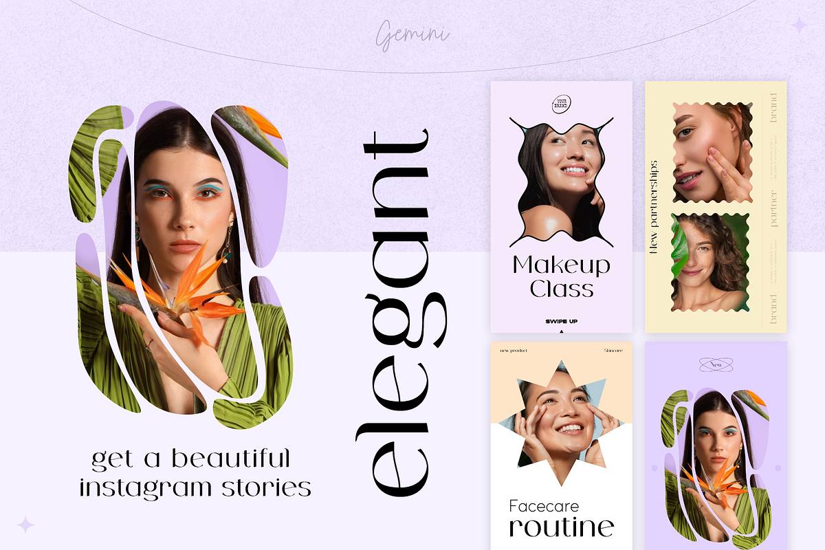 Gemini Instagram Templates, a Social Media Template by UI2D (Photo 6 of 10)