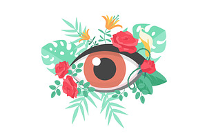 Visual health care, ophthalmology, a Healthcare Illustration by Lemberg Vector
