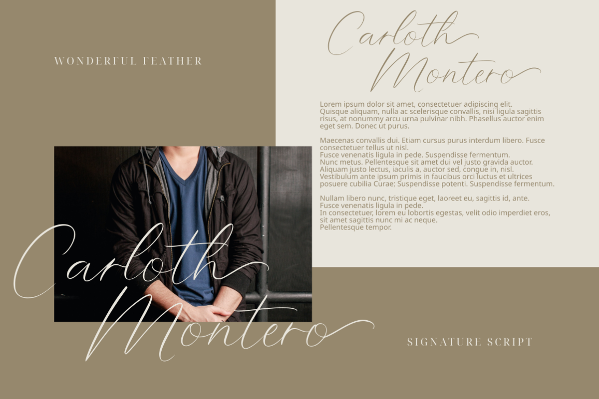 Wonderful Feather | Handwritten Font, a Script Font by Rissyletter Studio (Photo 6 of 11)