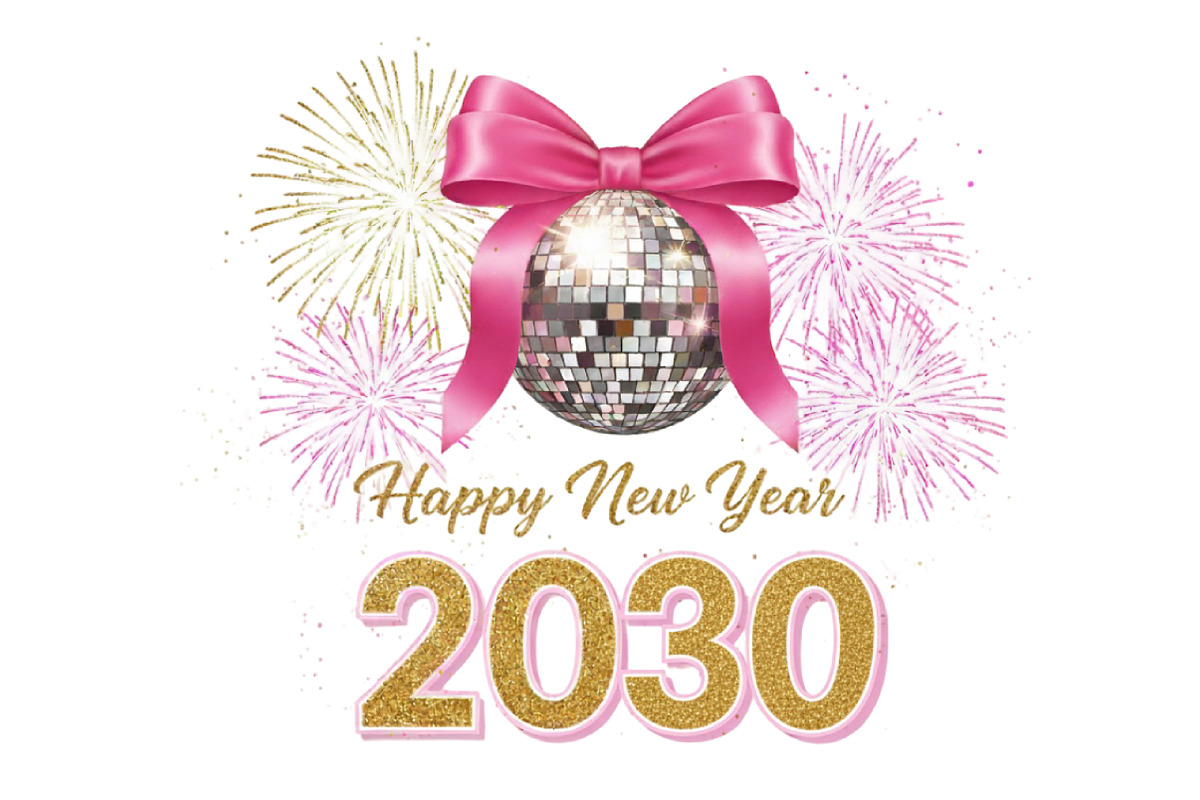 Glitter Happy New Year PNG Bundle, an Illustration by Designworld (Photo 6 of 6)