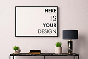 Mock up poster with a console table, a Print Template by FilL239 (Thumbnail 5 of 7)