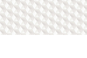 White 3D Effect Hexagon Tiles