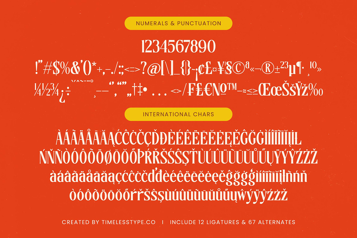 Sunkis Groovy Retro Display Font, a Serif Font by timelesstype.co (Photo 18 of 20)