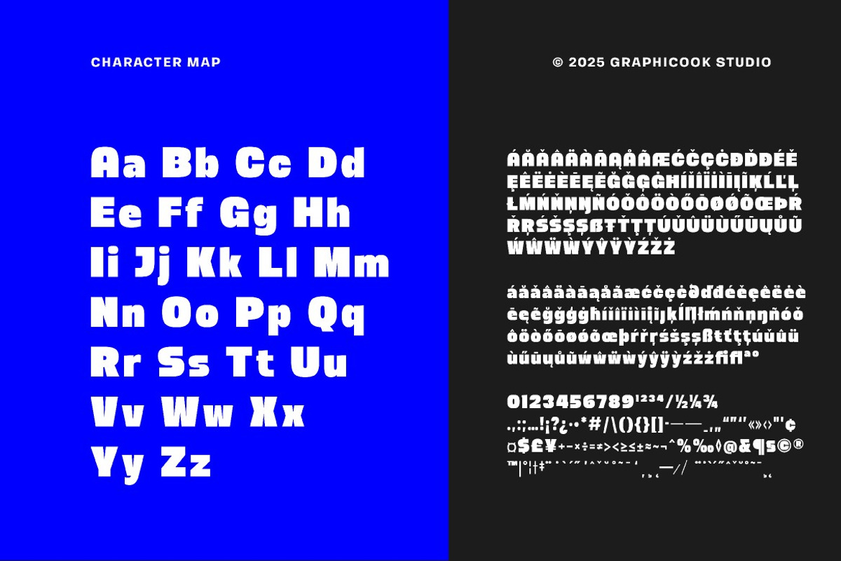 Widebly, a Sans Serif Font by graphicook (Photo 3 of 10)