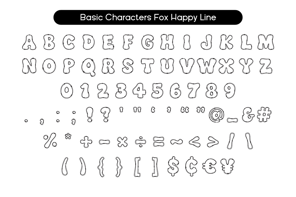Fox Happy & Fox Happy Line Duo Font, a Symbol Font by Fox7 By Rattana (Photo 5 of 8)